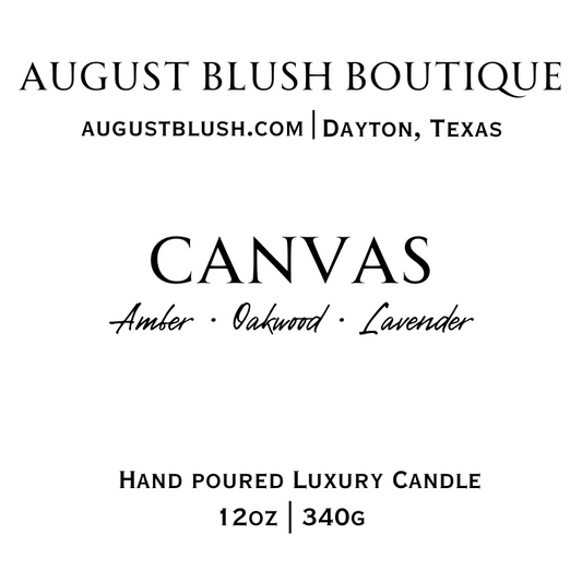 Canvas 12oz Luxury Candle