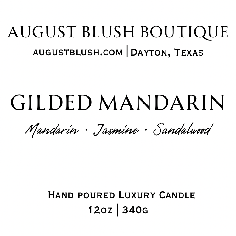 Gilded Mandarin 12oz Luxury Candle