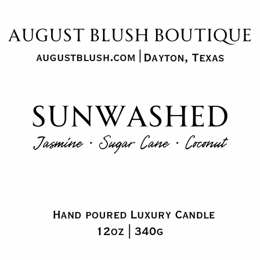 Sunwashed12oz Luxury Candle